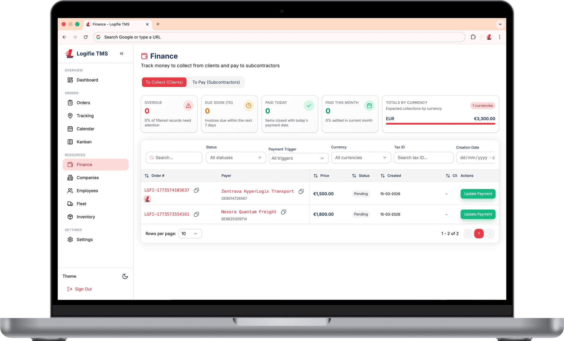 Client and Carrier Finances, Side by Side