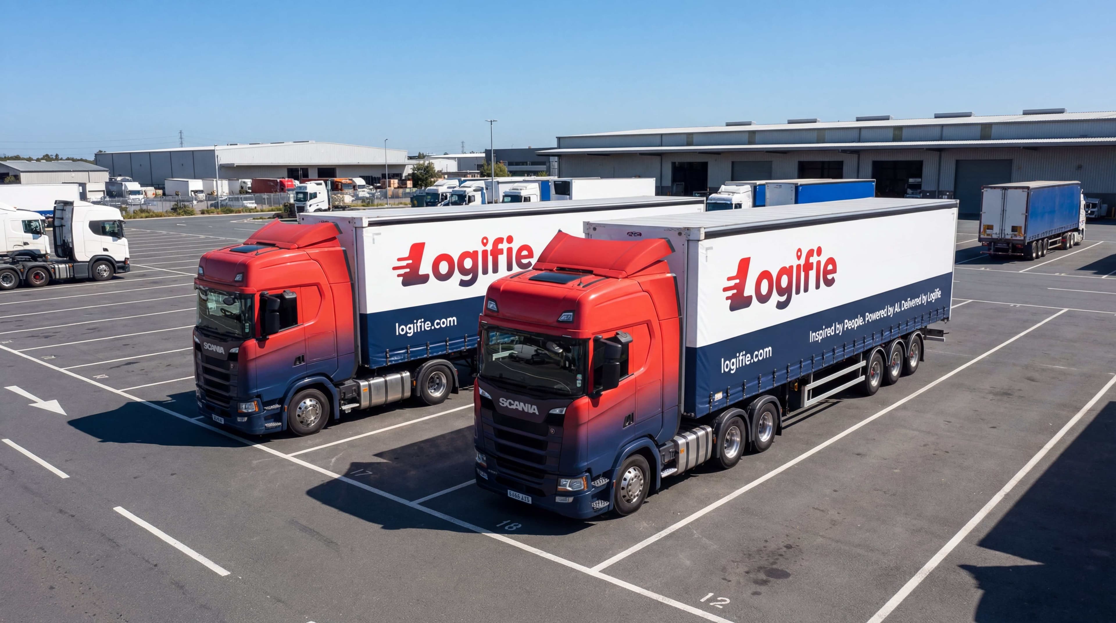 European highway logistics route