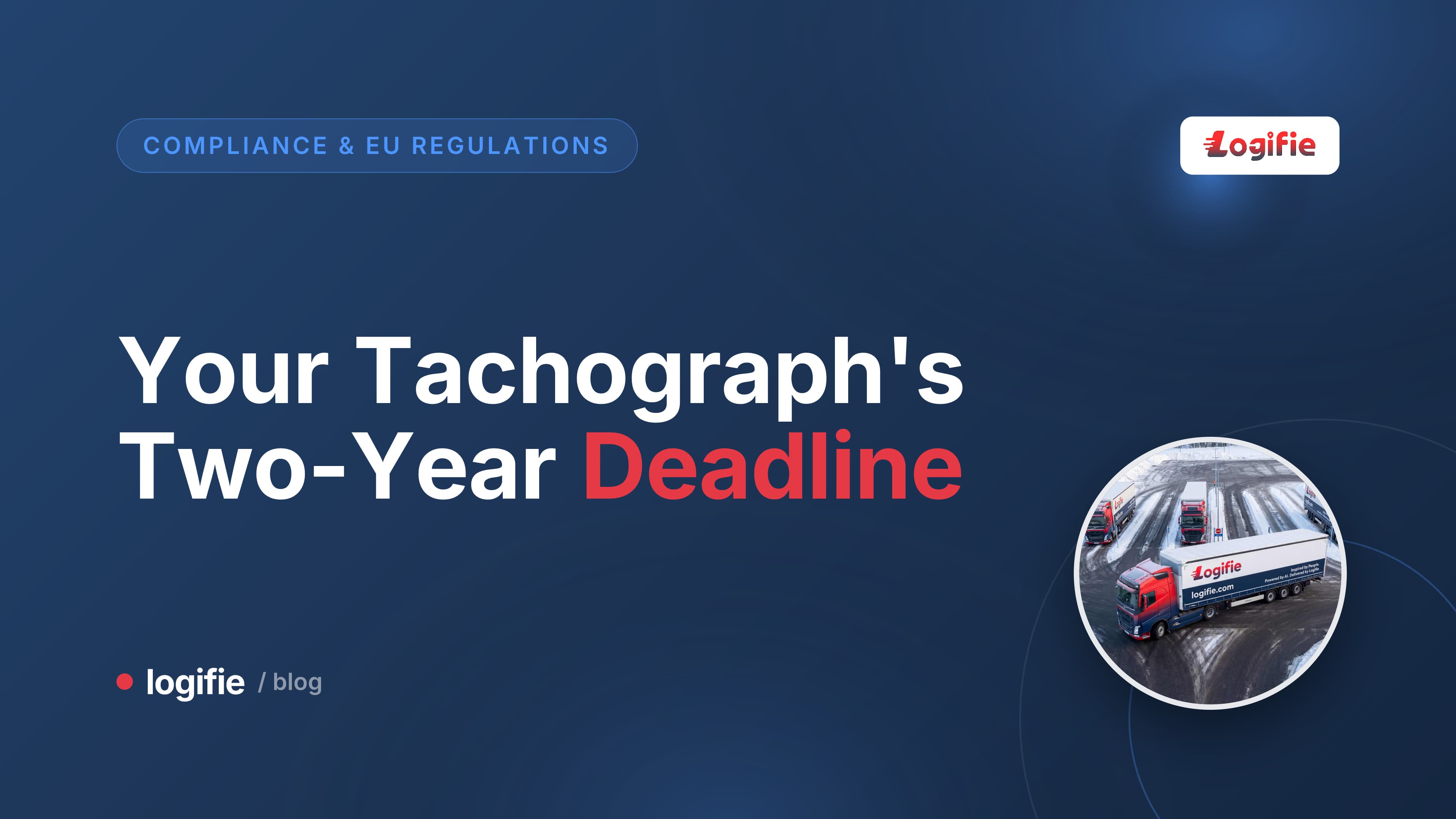 A workshop technician calibrating a digital tachograph unit against a countdown-style two-year clock