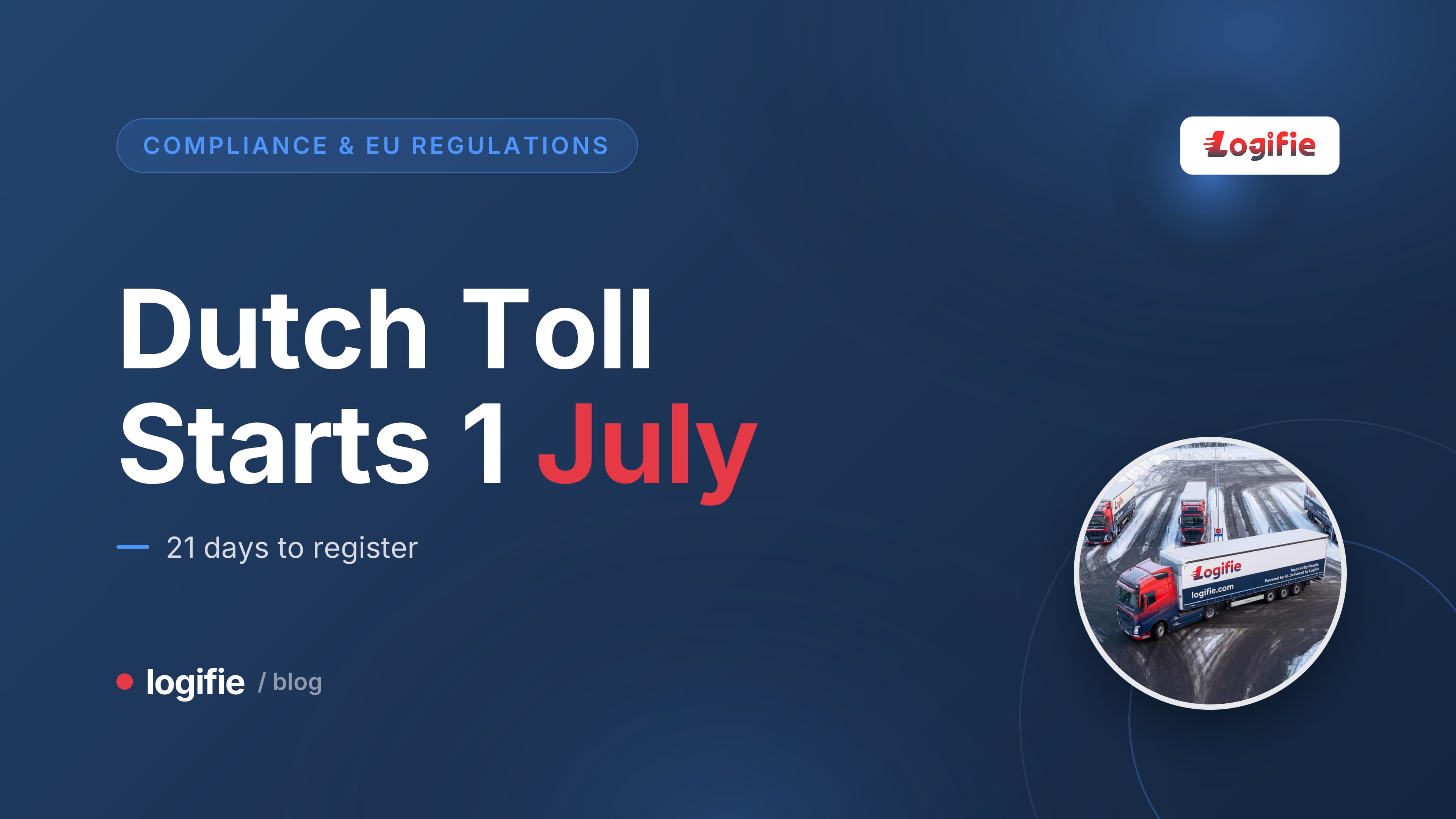 On-board unit device on a truck dashboard before the Netherlands toll launch on 1 July 2026